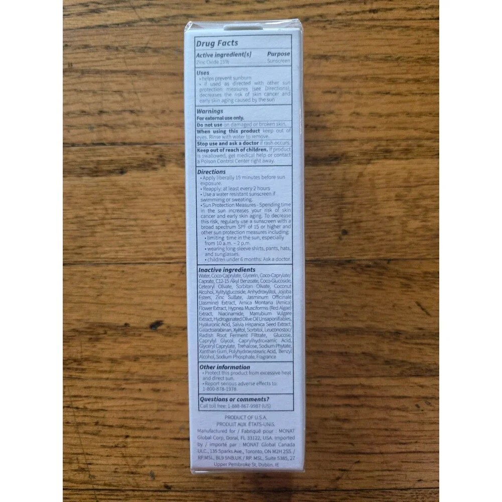 Monat Sun Veil Mineral Sunscreen SPF 30 • 1.7 fl oz • All Skin Types •NEW Sealed